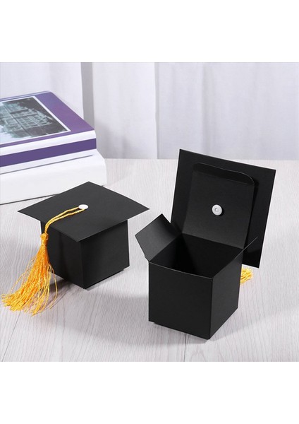 75PCS Diy Kağıt Mezuniyet Kapağı Şekilli Kutusu Şeker Çikolata Kutusu Mezuniyet Parti Için Lehine Cap Lisans Şapkası (Yurt Dışından) indirimleri