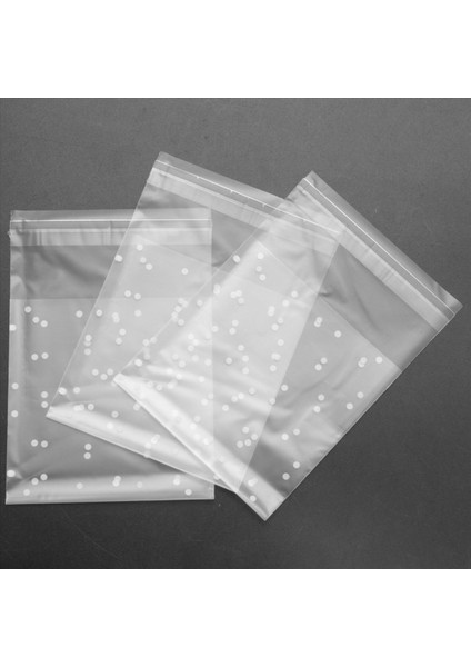 600PCS Buzlu Sevimli Noktalar Plastik Paket Şeker Kurabiye Ambalaj Çantaları Cupcake Sarıcı Kendi Yapışkan Örnek Çantası 7cm (Yurt Dışından) fiyatları