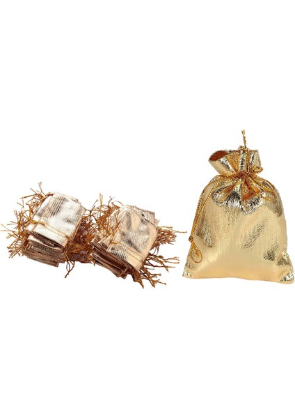 200PCS Gold Candy Çantaları Noel Dekorasyon Düğün Partisi Favor Çanta Ambalaj Çantaları 5X7CM &amp 7X9CM (Yurt Dışından)