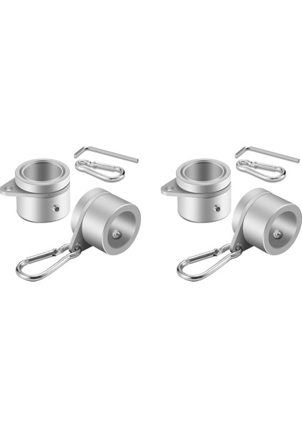 4 Adet Bayrak Direği Halkaları Anti -Sarma Bayrak Kutuplu Klipsler Döner 360 ° Dönen Bayrak Direği Bayrak Montaj Halkaları 1 Inç (Yurt Dışından)