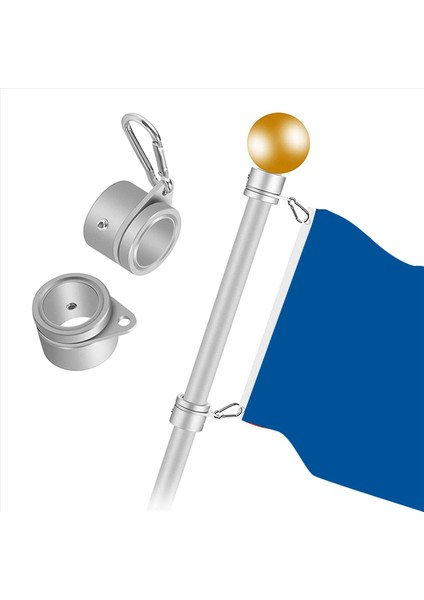 4 Adet Bayrak Direği Halkaları Anti -Sarma Bayrak Kutuplu Klipsler Döner 360 ° Dönen Bayrak Direği Bayrak Montaj Halkaları 1 Inç (Yurt Dışından) indirimleri