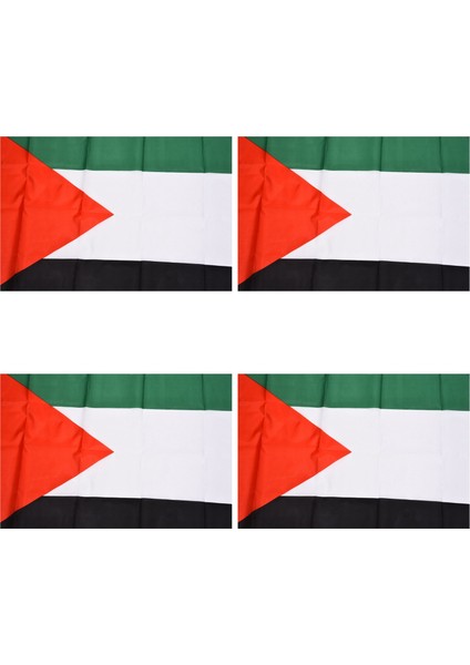 4x Filistin Ulusal Bayrağı 5ft x 3ft (Yurt Dışından)