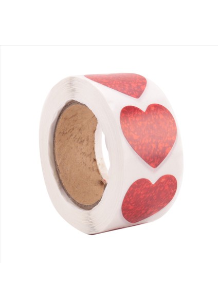 Sevgililer Günü Glitter Kalp Çıkartmaları Kırmızı Kalp Çıkartmaları Rulo Yıldönümleri Için Kalp Etiketleri Düğün (500 Pcs/roll) (Yurt Dışından) modelleri