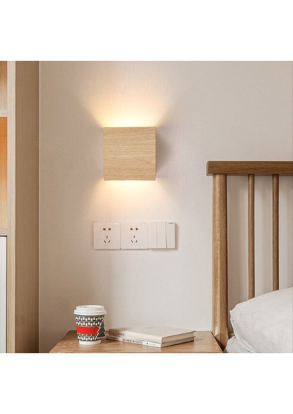 Ahşap Tahıl Yatak Odası Başucu Duvar Lambası Arka Plan Koridor Koridoru Giriş Merdiveni Lamba Duvar Atmosfer Lambası A (Yurt Dışından) fiyatları