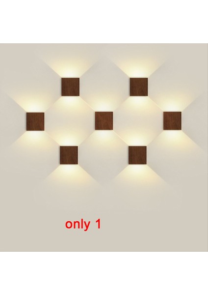 Ahşap Tahıl Yatak Odası Başucu Duvar Lambası Arka Plan Koridor Koridoru Giriş Merdiveni Lamba Duvar Atmosfer Lambası A (Yurt Dışından) fırsatları