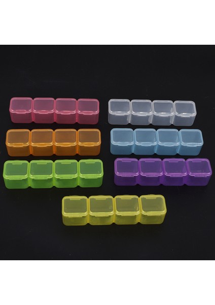 2x 28 Izgara Plastik Saklama Kutusu Saklama Kutusu Mücevher Kutusu Boncuk Kutusu Tırnak Sanatı Rhinestone Elmas Kutusu Mücevher Depolama Kutusu (Yurt Dışından) fiyatları