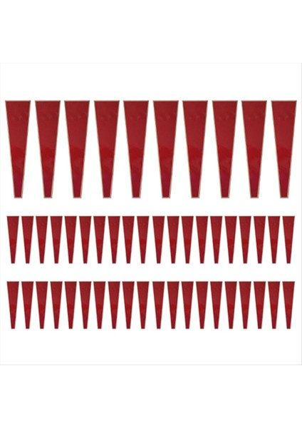 50PCS Tek Gül Kollu Çiçek Sarma Çantası Buket Ambalaj Çantaları Sevgililer Günü Için Çiçek Sarmalayıcılar Kırmızı (Yurt Dışından)