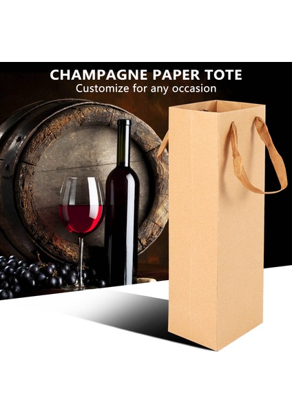 12 Paket Sağlam Kahverengi Kraft Kağıt Torbalar Sağlam Ipli - 4 Inç x 4inch x 13 8inch - Şarap Ler Perakende Alışveriş Mal Bakkal Parti Için Ideal (Yurt Dışından) fiyatları