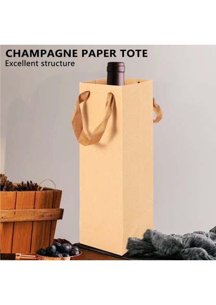 12 Paket Sağlam Kahverengi Kraft Kağıt Torbalar Sağlam Ipli - 4 Inç x 4inch x 13 8inch - Şarap Ler Perakende Alışveriş Mal Bakkal Parti Için Ideal (Yurt Dışından) modelleri