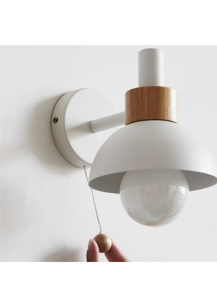 LED Duvar Lambası Ahşap Ahşap Işıkları Kapalı Aydınlatma Ev Dekoru Başucu Yatak Odası Oturma Odası Ampul C ile (Yurt Dışından) fiyatları