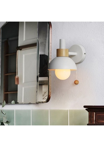 LED Duvar Lambası Ahşap Ahşap Işıkları Kapalı Aydınlatma Ev Dekoru Başucu Yatak Odası Oturma Odası Ampul C ile (Yurt Dışından) modelleri