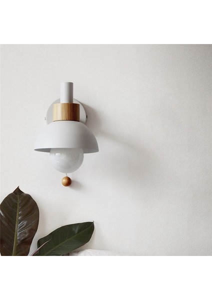 LED Duvar Lambası Ahşap Ahşap Işıkları Kapalı Aydınlatma Ev Dekoru Başucu Yatak Odası Oturma Odası Ampul C ile (Yurt Dışından) indirimleri