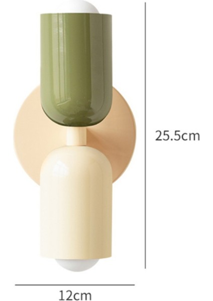 LED Duvar Lambası Modern Minimalist Krem Çift Kafa Işıkları Oturma Odası Yatak Odası Başucu Çalışma Dekorasyon Işıkları (Yurt Dışından) indirimleri