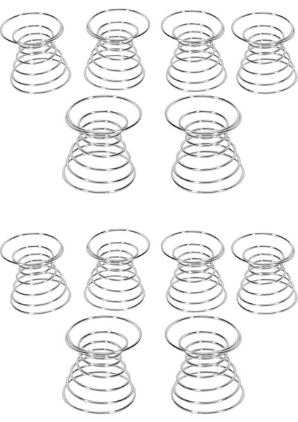 12 Adet Hava Tesisi Stand Uçak Konteyneri Tilandsia Tutucu Paslanmaz Çelik Bitki Ekran Rafları Hava Ananas Taban (Yurt Dışından)