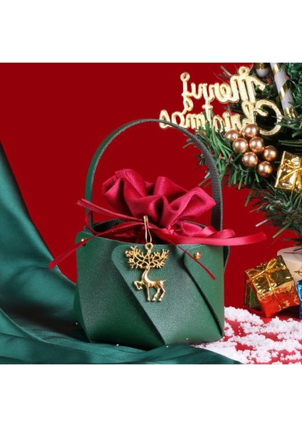 Kırmızı ve Yeşil Şeker Kolu Çanta Noel Ağacı Ev Mobilyası Masaüstü Dekorasyon Yeni Yıl Çantası (Yurt Dışından) fiyatları
