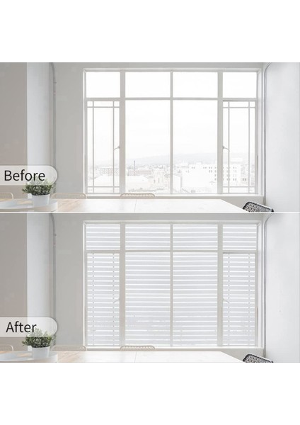 Gizlilik Için Pencere Filmi Statik Tikiz Dekoratif Film Yapısal Olmayan Pencere Çıkartması Cam Pencere Film Gizlilik 45CM (Yurt Dışından)