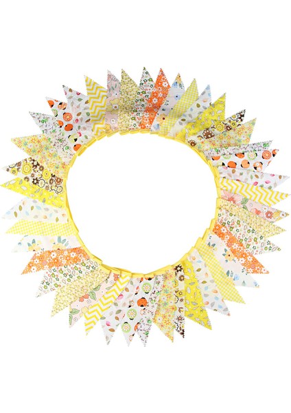 Kumaş Kiraz Kuşu Banner 42 Bayraklar 12M Pamuk Parti Kiraz Kuşu Bahçesi Çelenk Oyun Odası Düğün Partileri Dekorasyon D (Yurt Dışından) fırsatları