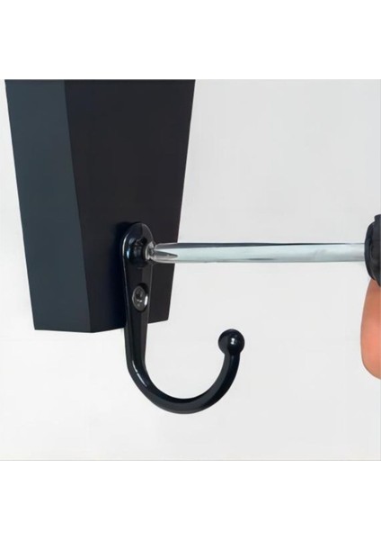 Cadılar Bayramı Taht Duvarı Asma Duvar Için Anahtarlar Için Tabut Duvarı Kancası - Anahtarlar Için Rustik Siyah Ahşap Askı Kupalar Çanta A (Yurt Dışından) indirimleri