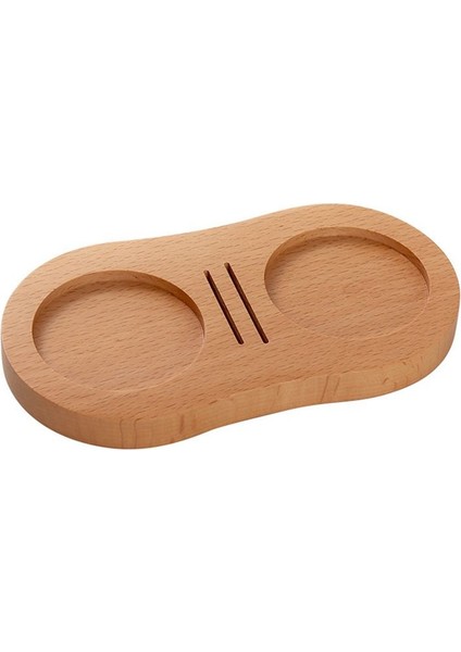 Ahşap Kahve Filtre Kurcalama Tutucu Ahşap Espresso Tercer Mat Stand Kurcası Istasyonu Ahşap Base Espresso Kurcalama Mat A (Yurt Dışından)