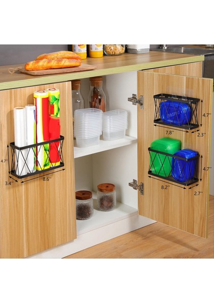 3 Paket Organizatörü Dolap Mutfak Dolabı Organizatörü Kapı Kiler Organizatörü Duvara Montajlı Kapak Organizatörü (Yurt Dışından) modelleri