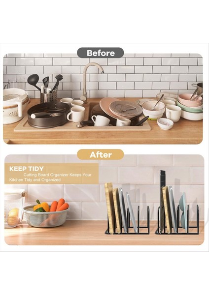 Kesme Tahtası Organizatörü [2 Paket] Kesme Tahtası Tutucu Raf Pişirme Kurabiye Tava Soğutma (Yurt Dışından) fırsatları