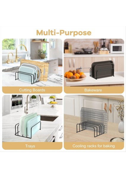 Kesme Tahtası Organizatörü [2 Paket] Kesme Tahtası Tutucu Raf Pişirme Kurabiye Tava Soğutma (Yurt Dışından) indirimleri