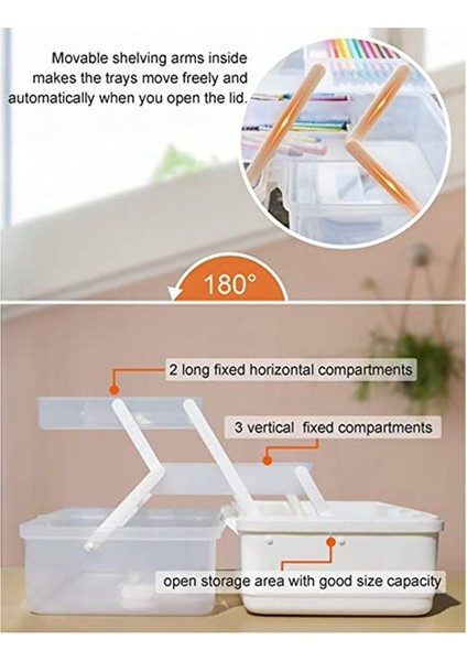 Zanaat Saklama Kutusu Organizatörü 3 Teriyer Fishing Tackle Kutusu Organizatör Dikiş Kutusu Çivi Sanat Organizatörü Toad Araç Kutusu (Yurt Dışından) modelleri