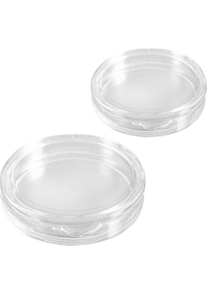 20 Pcs Küçük Yuvarlak Şeffaf Plastik Para Kapsülleri Kutu 33MM ve 35MM (Yurt Dışından)