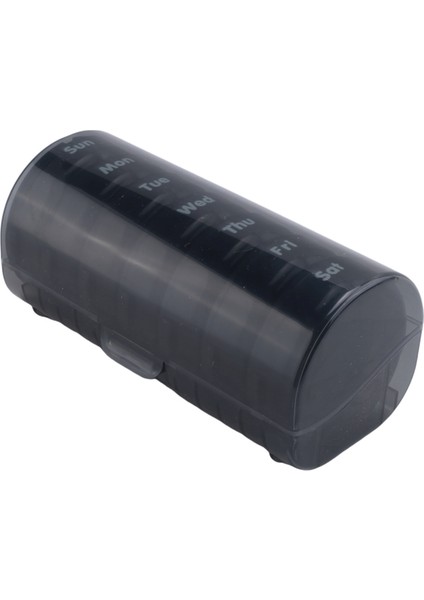 Günlük Hap Organizatörü (Günde Iki Kez)-Haftalık Am/pm Hap Kutusu Yuvarlak Ilaç Organizatörü 7 Günlük Hap Konteyneri (Kara Kutu) (Yurt Dışından) fırsatları