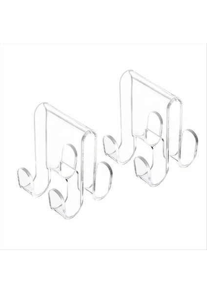 2pcs Akrilik Cam Kapı Askı Ekleri Güvenli Havlu ve Giyim Asma Kancası (Yurt Dışından) fiyatları