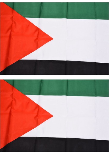 2x Filistin Ulusal Bayrağı 5ft x 3ft (Yurt Dışından)