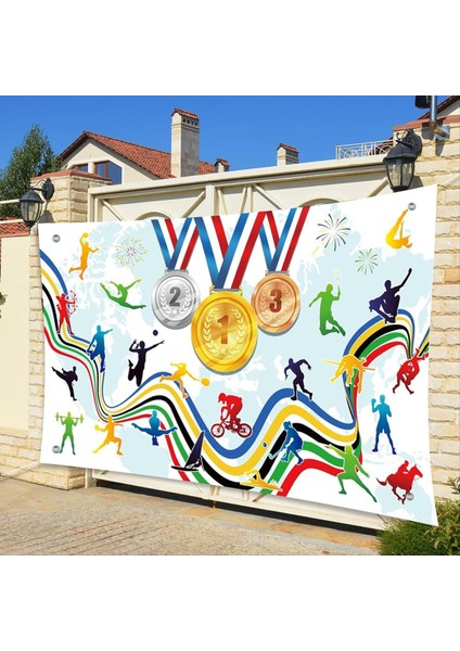 Spor Süslemeleri Afiş Altın Gidiyor Büyük Spor Bahçesi Işaret Banner 70X43INÇ Spor Partisi Summer Spor Için Dekorasyonlar (Yurt Dışından) fırsatları