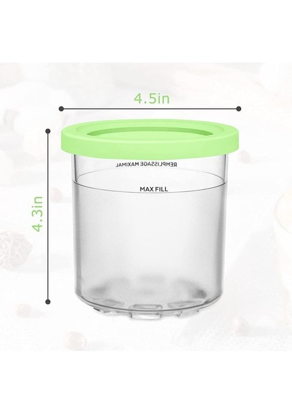 NC300 NC301 Vs NC299AMZ Serisi (4 Paket) Için Uyumlu Ninja Kreması Için Yedek Pint ve Kapaklar (Yurt Dışından) fiyatları