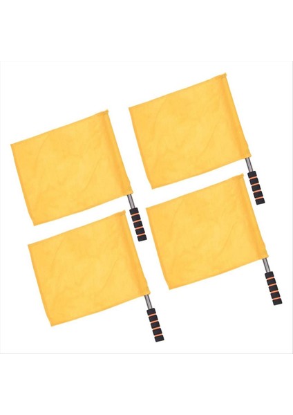 Sarı Spor Hakem Bayrağı 4 Parçalar Atletizm Etkinliği Hakem Bayrağı Futbol Futbol Bayrağı Taşıyıcı Bayrak Sünger Kolu (Yurt Dışından)