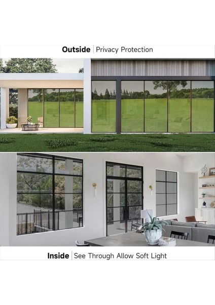 Tek Yönlü Gizlilik Pencere Filmi Statik Yapışkan Isı Kontrolü Aynası Aynası Aynası Pencere Film Yapışkan Olmayan Pencere Isı Bloke (Yurt Dışından) fırsatları