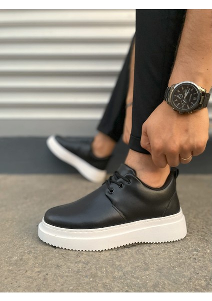 JY03 Luxor Bağcıklı Cilt Erkek Günlük Spor Klasik Ayakkabı Cbt - Siyah modelleri