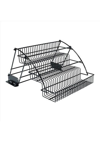 2x Metal 3 Katmanlı Çekme Baharat Rafı - Kolay Erişim Geri Çekilebilir Büyük Kapasiteli Mutfak Depolama Raf Organizatörü A (Yurt Dışından) fiyatları