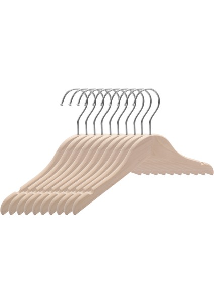 Ahşap Çocuk/çocuk Askı (10 Paket) Pürüzsüz ve Dayanıklı Ahşap Bebek/ebeveynlik Askıları-12 5 Inç Boşluk Tasarrufu 360 ° Kancalar ve Kesme Türülü Elbise Askı Için (Yurt Dışından)