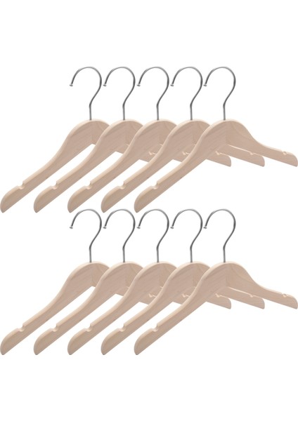 Ahşap Çocuk/çocuk Askı (10 Paket) Pürüzsüz ve Dayanıklı Ahşap Bebek/ebeveynlik Askıları-12 5 Inç Boşluk Tasarrufu 360 ° Kancalar ve Kesme Türülü Elbise Askı Için (Yurt Dışından) modelleri