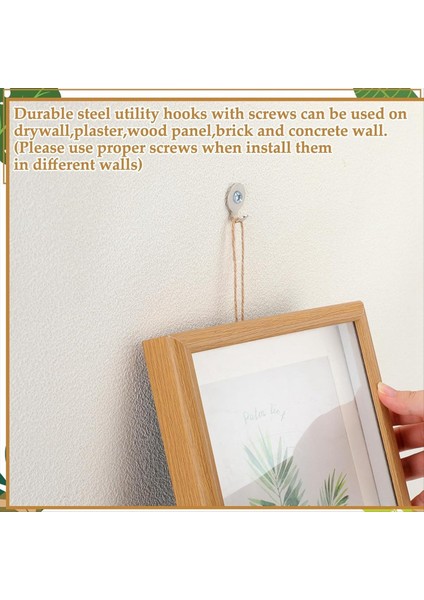 Çelik 30 Lb Yardımcı Askı Duvar Kancası Yardımcı Çevreli Resimler Için Çinko Kaplama Anahtar Deliği Stucco Hocs 20 Pack (Yurt Dışından) modelleri