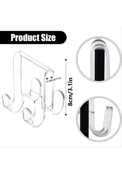 2pcs Akrilik Cam Kapı Askı Ekleri Güvenli Havlu ve Giyim Asma Kancası (Yurt Dışından) modelleri