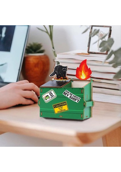 Ahşap Kalem Tutucu Sanat Malzemeleri Organizatör Okul Için Serin Kırtasiye Çok Fonksiyonlu Masa Dekoru Kırmızı (Yurt Dışından) indirimleri