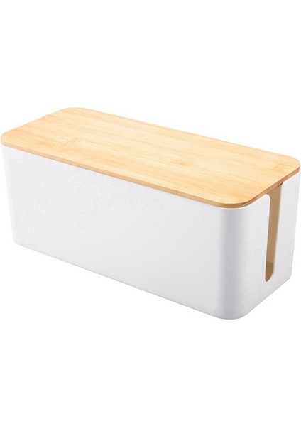 Kablo Depolama Kutusu Güç Soket Organizatör Kablo Düzenli Depolama Kutusu Ağ Hattı Depolama Bin Şarj Cihazı Tel Yönetimi -F (Yurt Dışından)