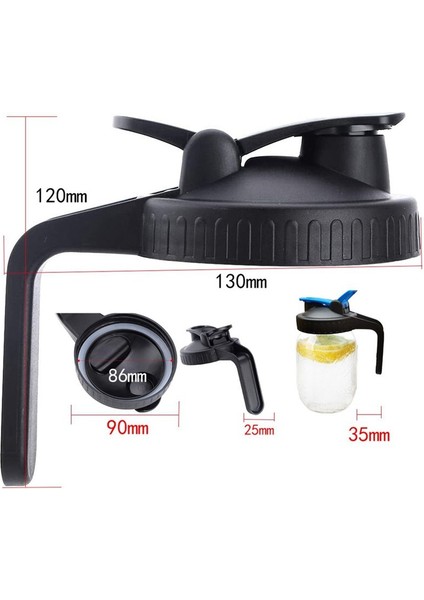 Kavanoz Kökleri Geniş Ağız Sızdıran Conta ve Kolay Pour Spout Yeniden Kullanılabilir Konserve Kapakları ile Tutamaklı Kapak Kapağı (Yurt Dışından) indirimleri