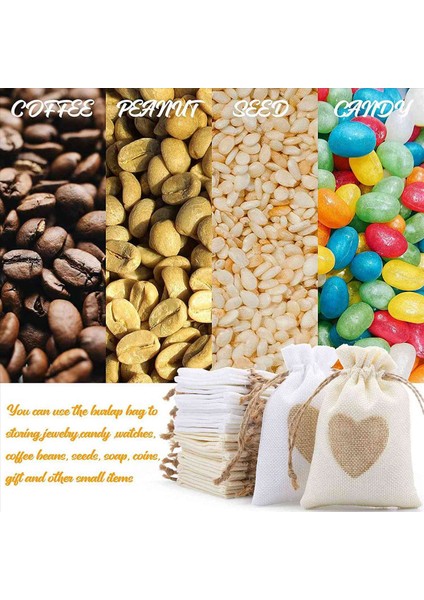 Çarpma Çantaları 40 Pack 4x5 5 Inç Çizme Kalp Çuval Tepe Torbası Şeker Torbaları Sevgililer Günü Için Keten Cepler Noel (Yurt Dışından) indirimleri