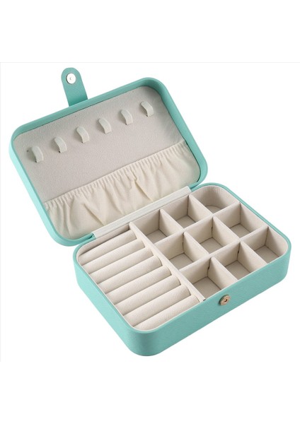 Seyahat Takı Kutusu Pu Deri Küçük Takı Organizatör Kadınlar Taşınabilir Mini Seyahat Kılıfı Ekran Depolama Sahibi B (Yurt Dışından) fırsatları