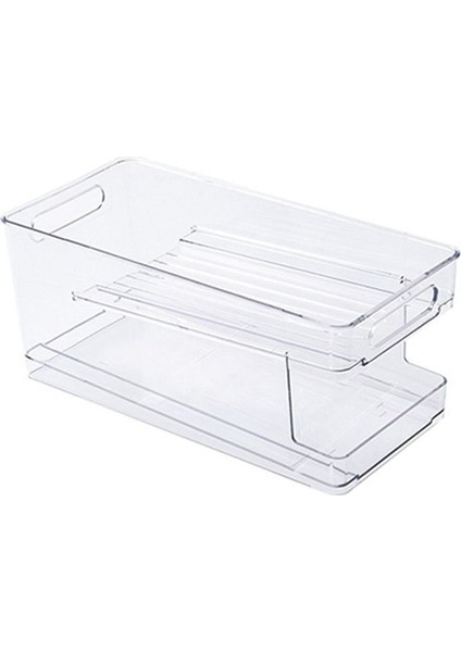 Fridge In Clear Uzun Kutular - Istiflenebilir Mutfak ve Soda Kutularını Organize Etmek Için Ev Saklama Kapları (Yurt Dışından)