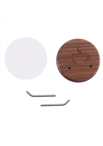 Espresso Portafilter Duvar Rafı Ceviz Duvarı Montajlı Kancalar 51/54/58MM Portafilter Için Uygun Paslanmaz Çelik Kancalar (Yurt Dışından)