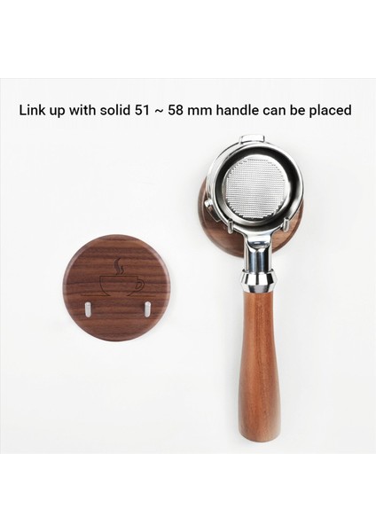 Espresso Portafilter Duvar Rafı Ceviz Duvarı Montajlı Kancalar 51/54/58MM Portafilter Için Uygun Paslanmaz Çelik Kancalar (Yurt Dışından) indirimleri