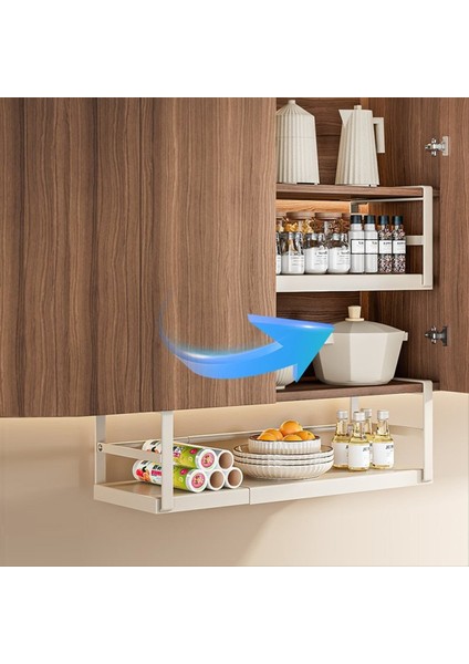 Raf Altındaki Dolaplar Için Uygun Genişletilebilir Refef Depolama Sepeti Asılı Sepet Depolama Alanını Artırın (Yurt Dışından) modelleri